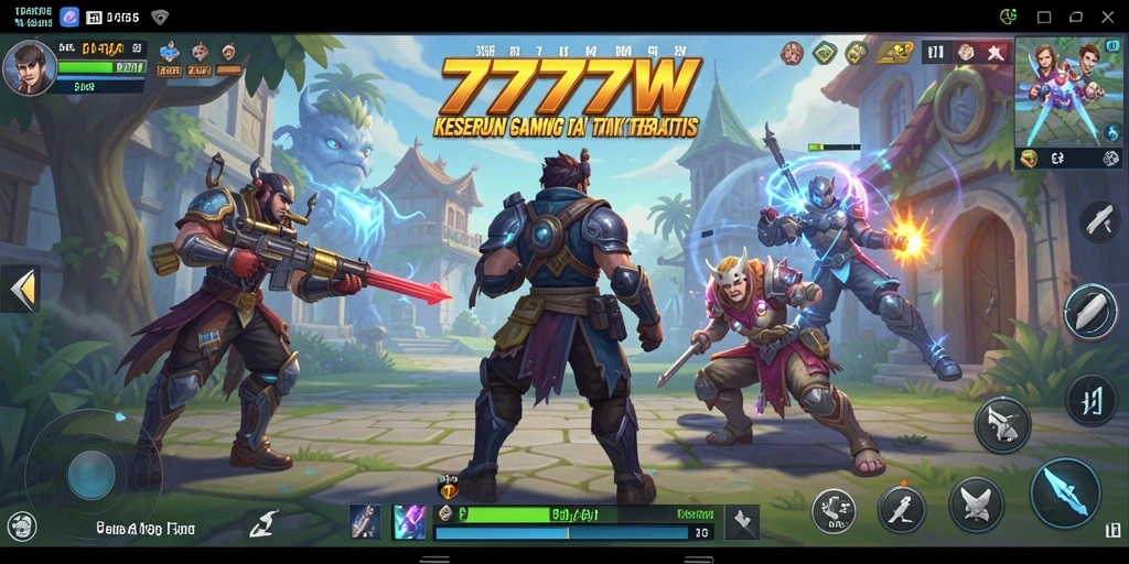 Tampilan menarik gameplay Casual di 7777W.