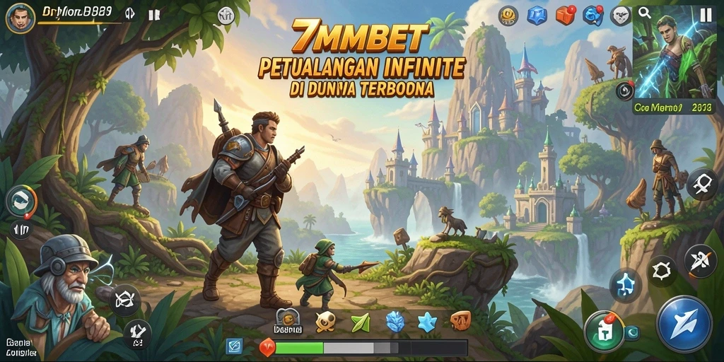 Tangkapan layar dari gameplay seru di dunia terbuka 7MMBET.