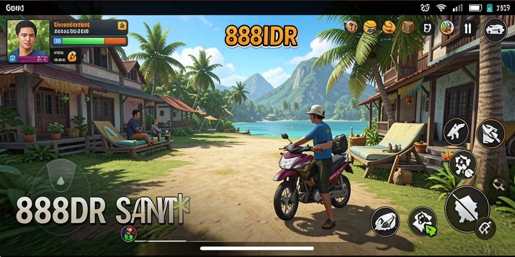 Tampilan gameplay <strong>888IDR</strong> menampilkan aksi seru dan warna-warni.