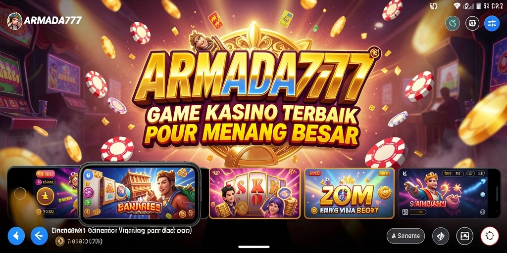 Tangkapan layar ARMADA777 menunjukkan tampilan menarik dan gameplay yang seru.