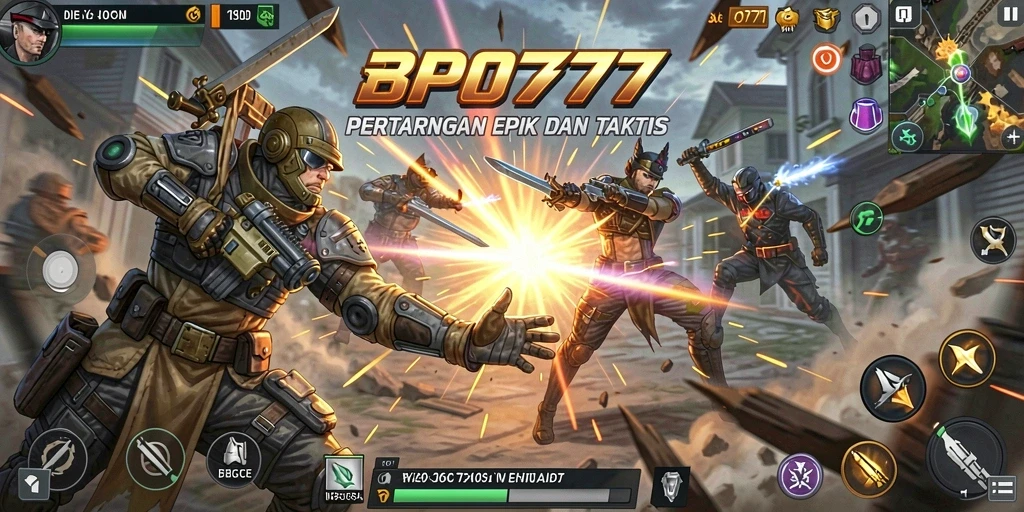 Tampilan screenshot BPO777 yang menunjukkan aksi pertarungan yang mendebarkan.