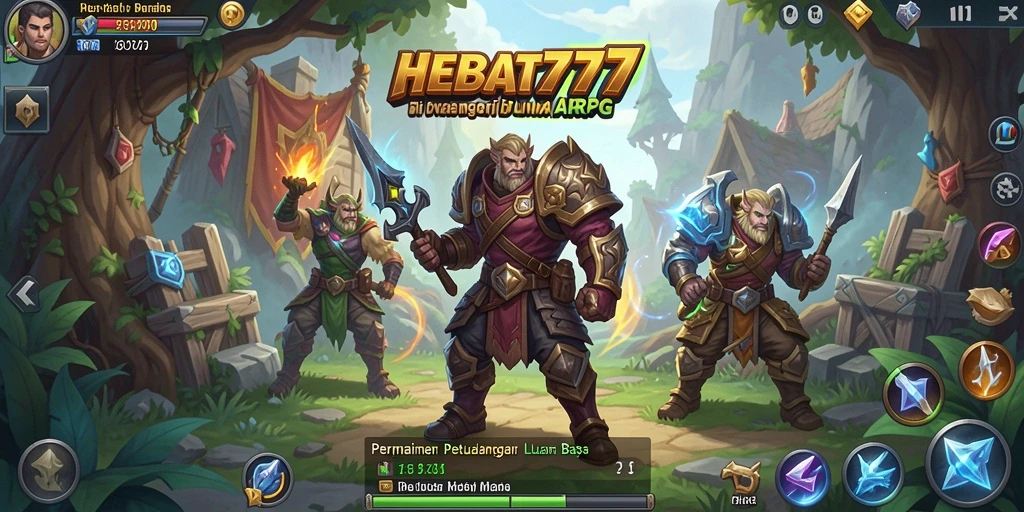 Gameplay HEBAT777 dengan pertarungan yang seru dan tantangan mendebarkan.