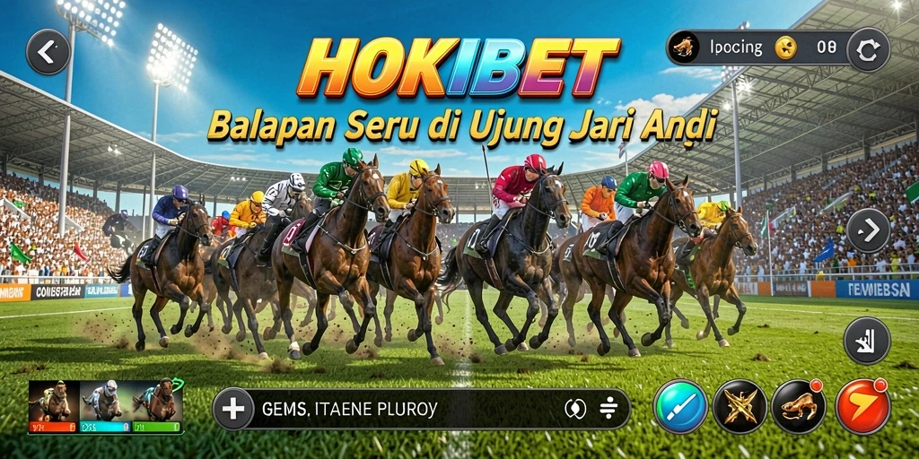Screenshot HOKIBET menunjukkan aksi balapan yang mendebarkan dengan grafik yang memukau.