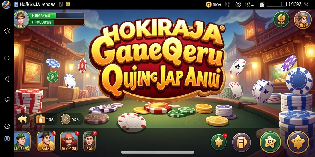 Screenshot gameplay HOKIRAJA menunjukkan aksi seru permainan QiuQiu.