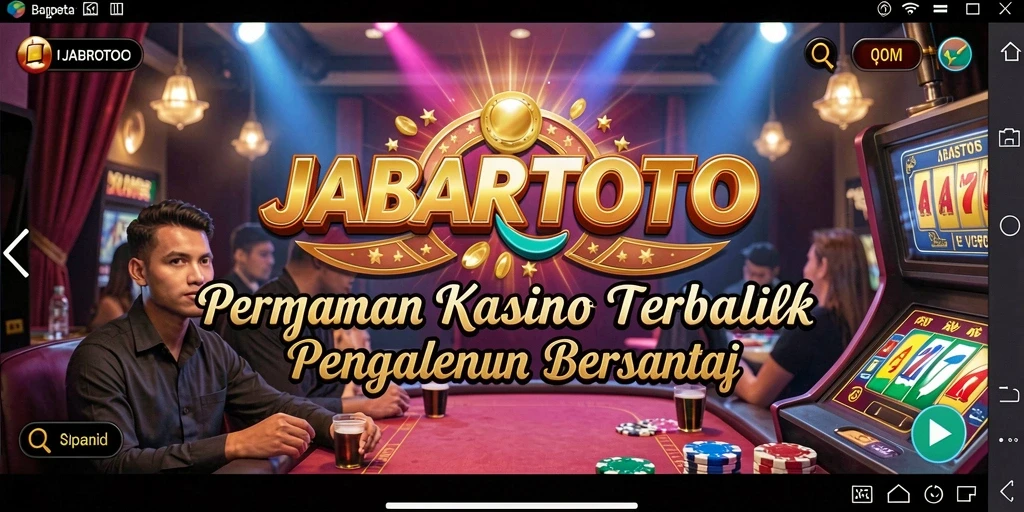 Tampilan gameplay menarik dari JABARTOTO dengan suasana kasino yang hidup.