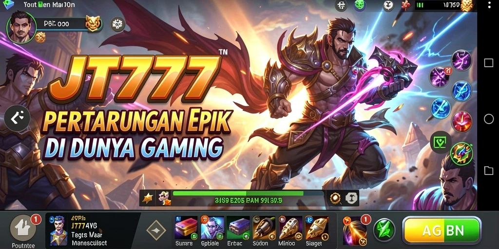 Screenshot JT777 menampilkan suasana pertarungan yang intens dan mendebarkan.