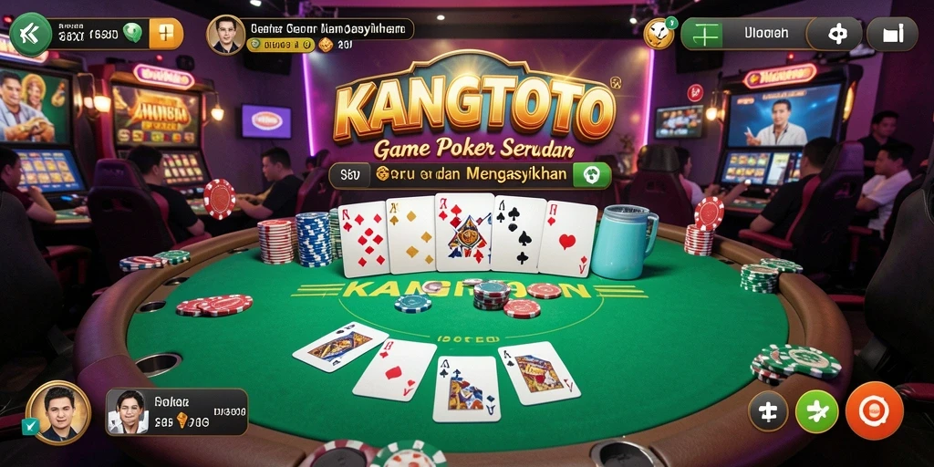 Gameplay KANGTOTO yang seru dan menegangkan dalam Poker.
