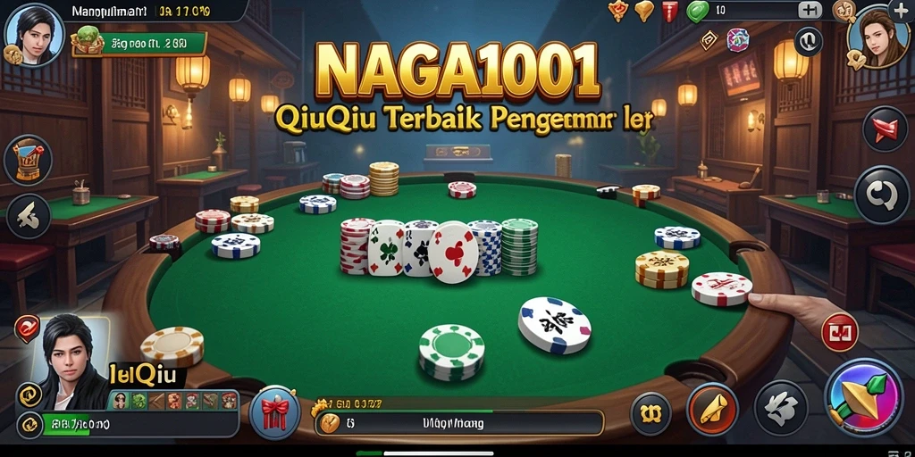 Tampilan seru gameplay QiuQiu di NAGA1001.