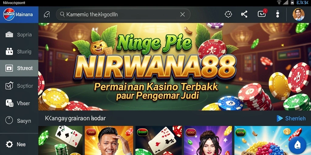 Screenshot gameplay NIRWANA88 yang menampilkan keseruan permainan Kasino.