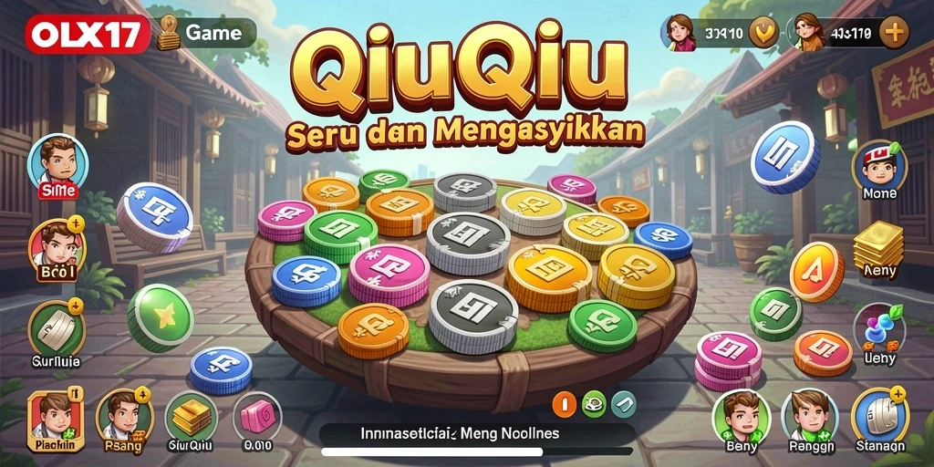 Tampilan gameplay QiuQiu yang seru dan interaktif.