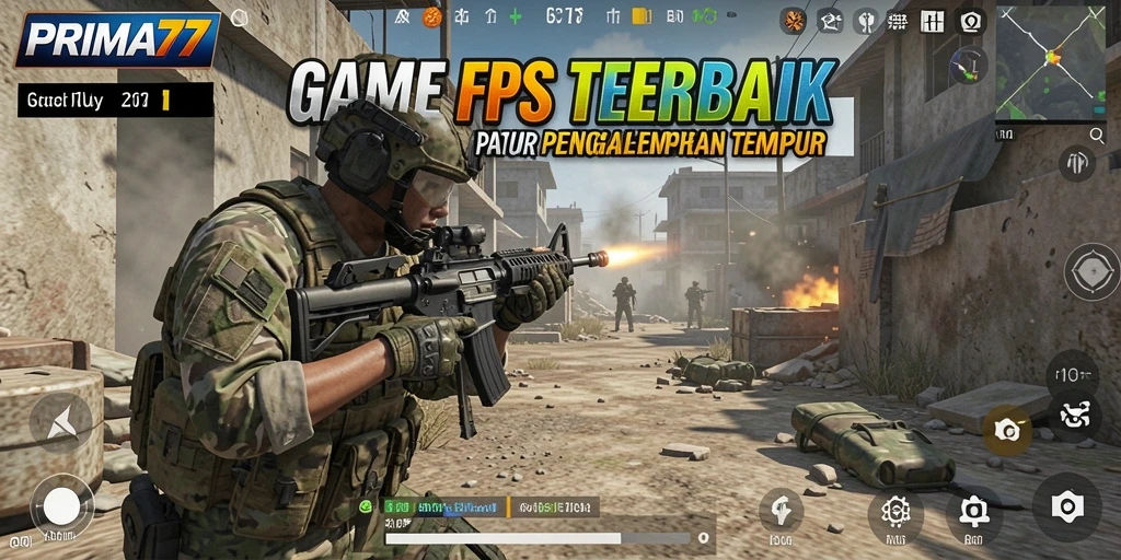 Screenshot PRIMA77 menampilkan aksi seru dan menegangkan dalam gameplay FPS.