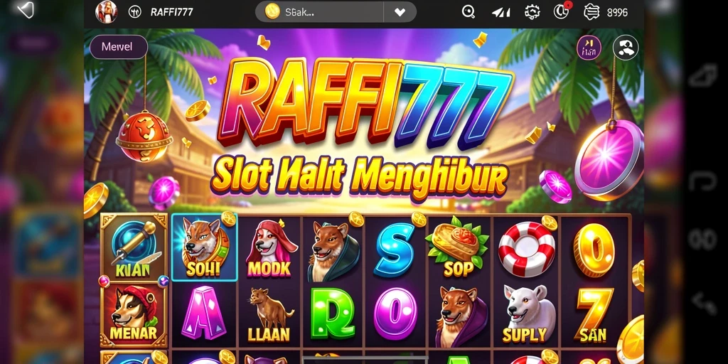Screenshot gameplay RAFFI777 yang menampilkan keseruan Slot