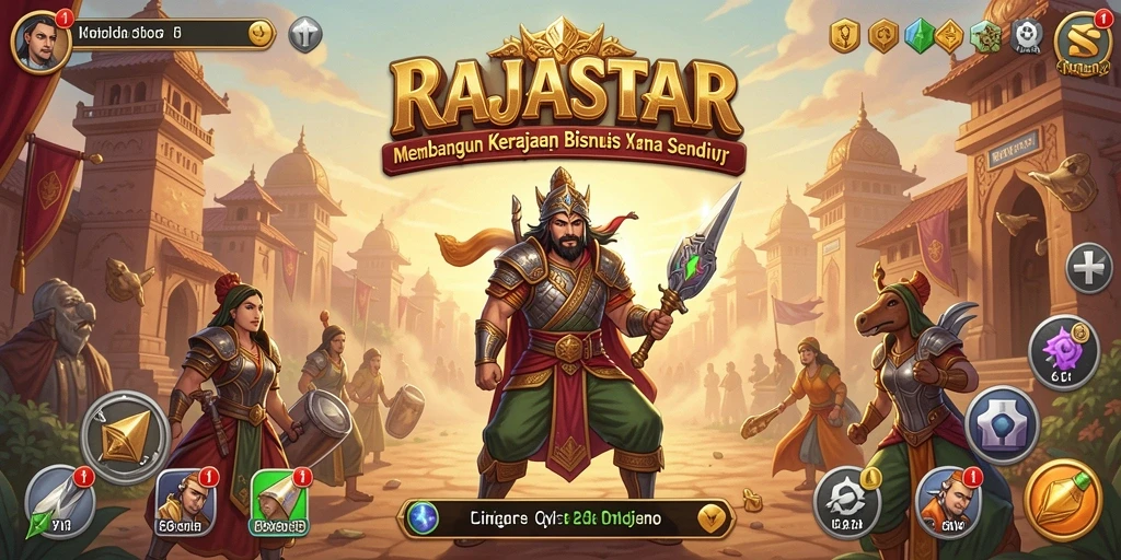 Tampilan gameplay RAJASTAR yang seru dan interaktif.