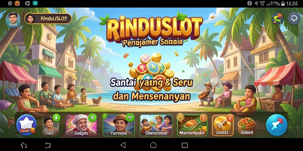 Tampilan gameplay seru RINDUSLOT dengan grafis yang menawan.