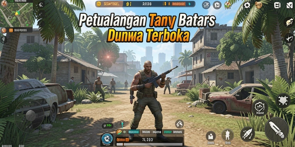 Tampilan gameplay SEDAPTOGEL di dunia terbuka yang memukau.