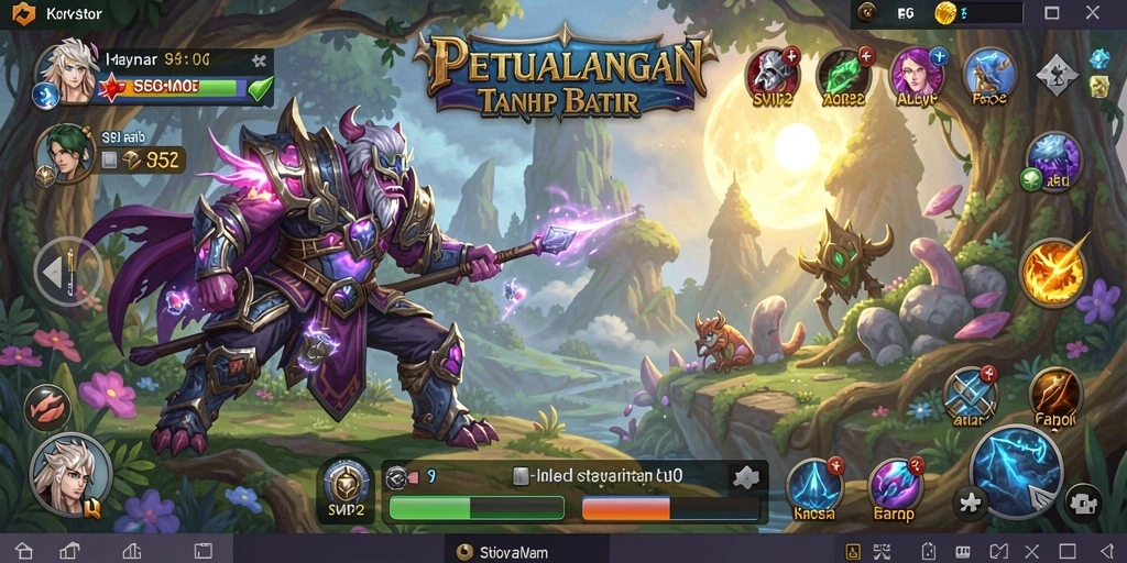 Tampilan gameplay SVIP2 yang memukau dalam petualangan RPG.