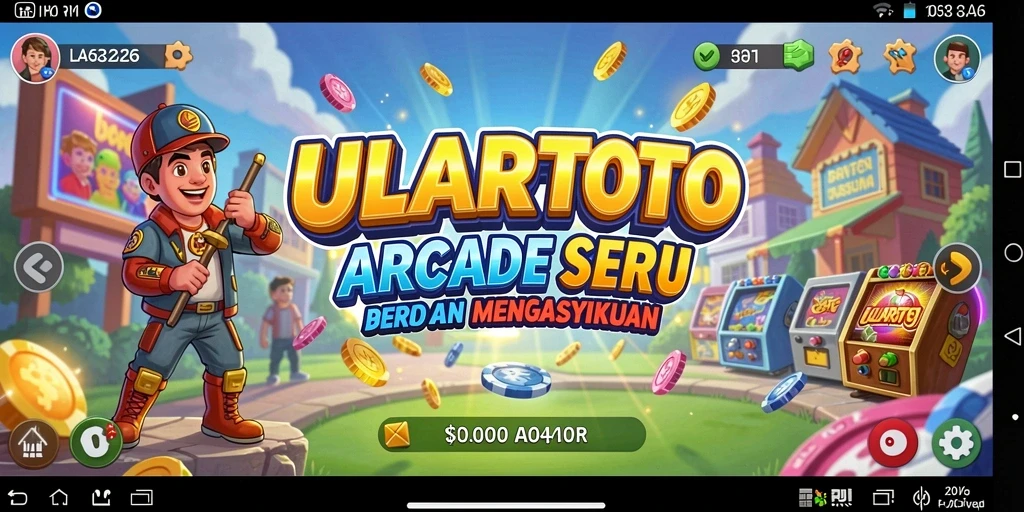 Tampilan seru gameplay ULARTOTO dengan beragam tantangan.